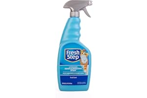 Fresh Step Cat Litter Box Odor Eliminating Spray - Odor Neutralizing Cat Deodorizer Spray for Kitty Litter Box, 24 Fl Oz