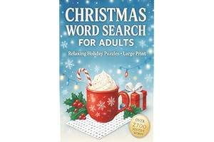 Christmas Word Search Large Print For Adults: 2700+ Words, Winter Themed Word Find Puzzles For Seniors, Adults & Teens, Holid