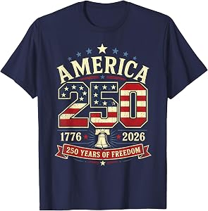America 250 Patriotic Freedom Liberty Bell 1776 2026 T-Shirt