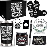 JTAMOHI 9 Pc Employee Appreciation Gifts: 20 Oz Tumbler, Scented Candle, Socks, Acrylic Award Plaque Sign, Thank You Gifts for Employee, Teacher, Professor
