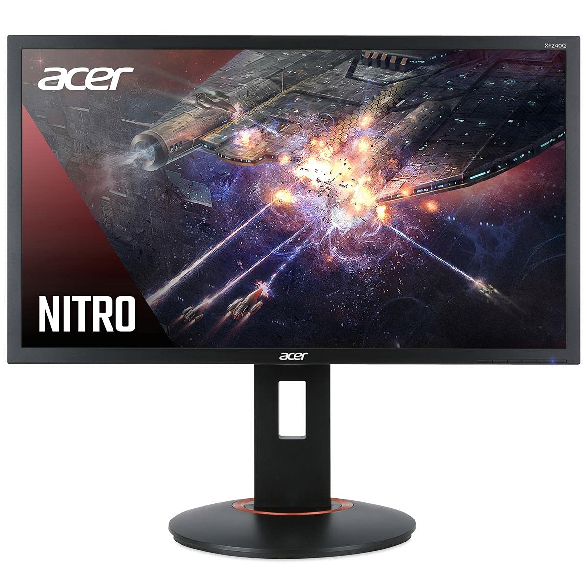 Acer Nitro XFA240Q Sbiipr Monitor para juegos FHD de 23,6 (1920 x 1080) con tecnología AMD Radeon FreeSync, 1 ms (G a G), hasta 165 Hz, (1 puerto de pantalla y 2 puertos HDMI 2.0), negro