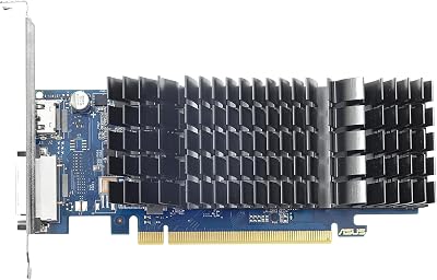 ASUS GeForce GT 1030 2GB GDDR5 Low Profile Graphics Card with I/O Brackets