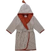Toddler Bath Robe, Kids Hooded Bathrobe &amp; Swim Cover Up for Boys &amp; Girls | Soft muslin cotton baby robe with quick-drying terry cloth lining; hooded towel coverage for pool, beach &amp; bath, sizes 2T-5T
