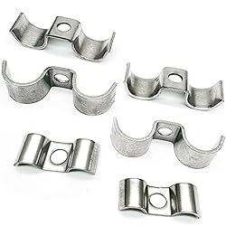 10Set Stainless Steel Double Line Clamps Kit,with