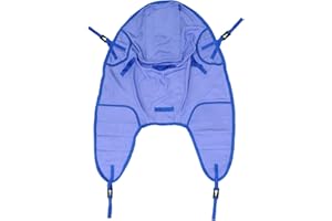 Patient Lifter Sling by Platinum Health, ARJO* Lift Compatible, 100% Customer Satisfaction Guarantee. Padded Legs and Head Support. (Large, Arjo Style Sling)