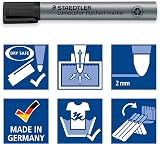 Staedtler 356-9 Lumocolor Flipchart Markers Black Box of 10 view 4