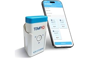 SAFESENSE TEMPIQ Remote WiFi Temperature & Humidity Sensor - App Integration, Alerts, Helps Monitor 2nd Home, AirBnb, RV, Pets,Freezer and Server Room, Indoor & Outdoor Hygrometer & Thermometer
