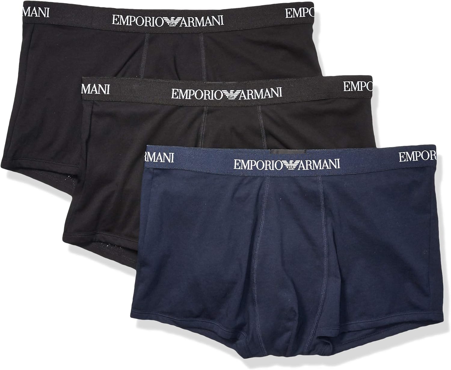Emporio Armani Men's 3-Pack Cotton Trunks: Clothing