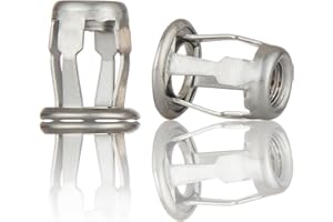 EZ-NUTUL Jack nut Installation Tool Set Hand Thread Insert Jacknuts Assortment Kit for Thin Metal Plastic Polywood Pressboard Hardboard (M8 (Jack Nut-10pcs, Stainless))