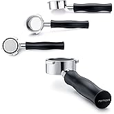 Normcore 51mm Naked Bottomless Portafilter 3 Ears Fits Delonghi Dedica EC680 and EC685, and SMEG & EUPA Coffee Machines with Anodized Aluminum Handle - Included Portafilter Filter Basket