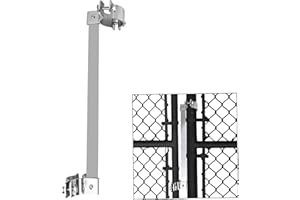 GEARHILL Automatic Gate Closer with Heavy Duty Steel Bar, Self Closing Gate Hinges Ideal for Metal Gate in The Outdoors Like in The Backyard, for Dog Fence, Pool gate