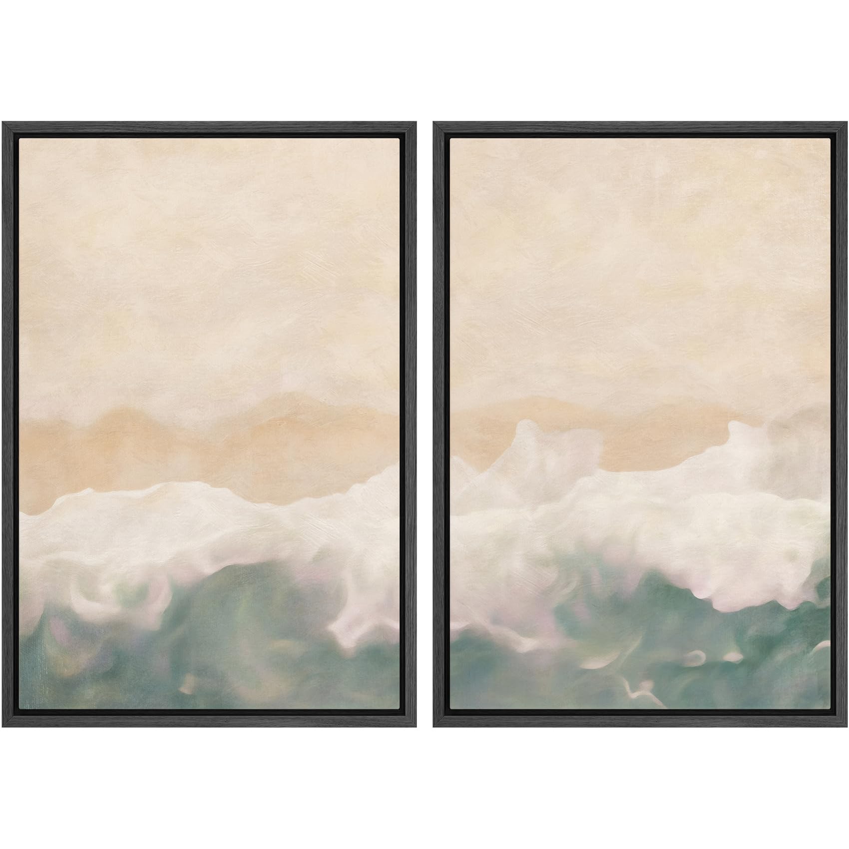 MUDECOR Framed Canvas Print Wall Art Set Soft