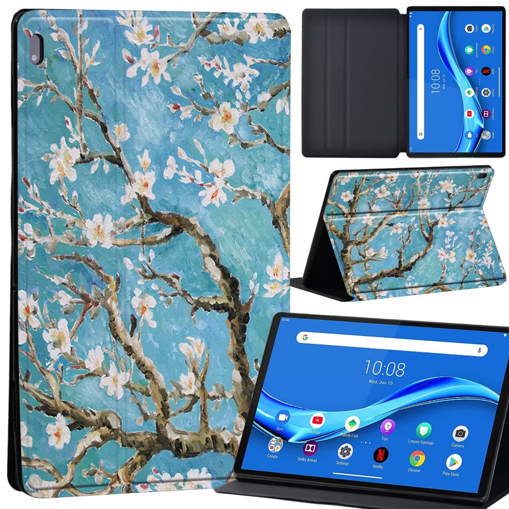Case For Lenovo Tab M10 FHD Plus 10.3 inch (TB-X606X TB-X606F) Leather Case with Auto Wake-up, Flip Case for Lenovo Tab M10 FHD Plus Cover (tree)