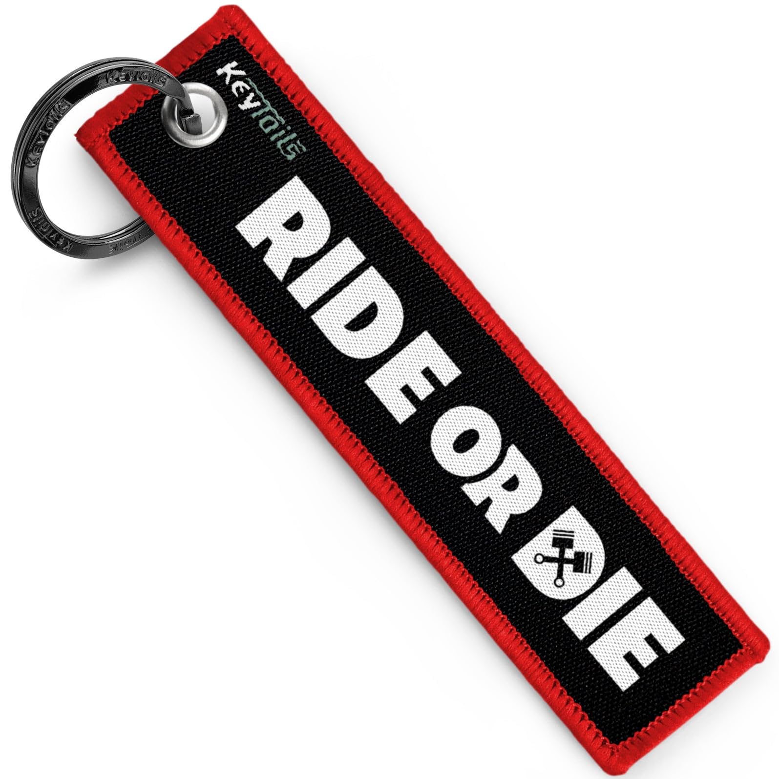 KEYTAILS Keychains, Premium Quality Key Tag for Motorcycle, Scooter, ATV, UTV [Ride Or Die]