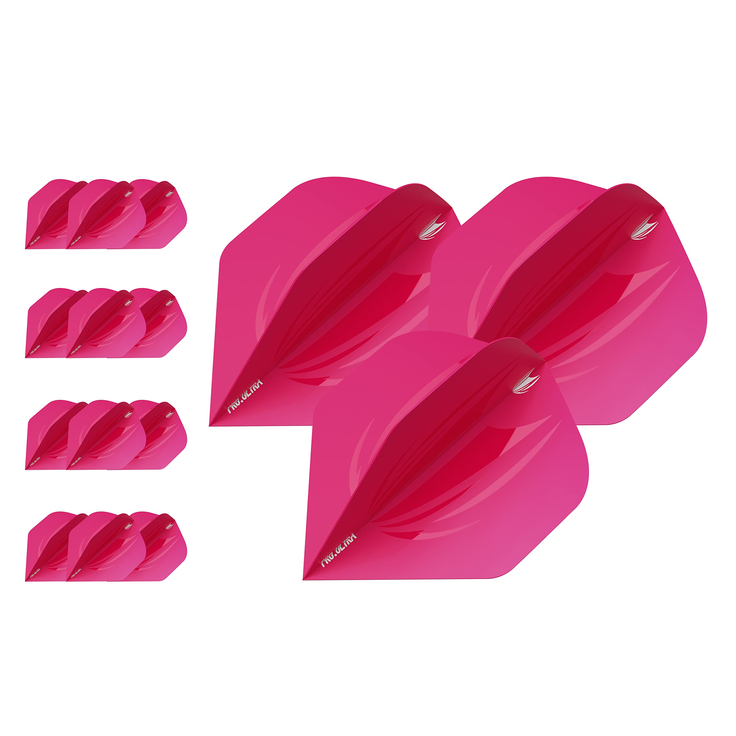 Target Darts Unisex Pro. - Target Darts 5 x Sets of ID Pro Ultra Pink No 2 Dart Flights 15 in total, Pink, No.2 UK