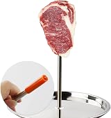 ZCYKJ BBQ Vertical Skewer Stainless Steel Spit Grill Chicken Rack 21x19.8cm view 8