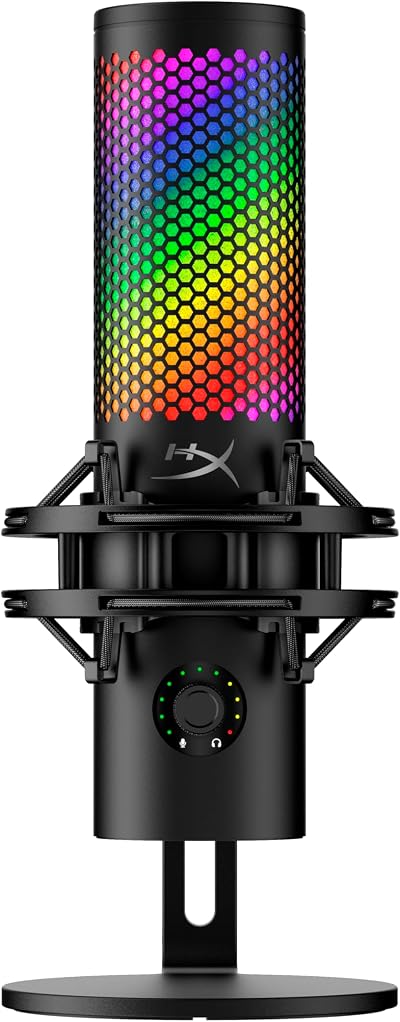 HyperX QuadCast 2 S USB Microphone with RGB Lighting and On-Board Controls