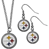 Siskiyou Sports NFL Womens Dangle Earrings and Chain Necklace Set