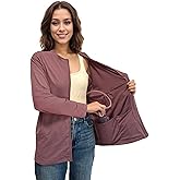 Youdiao Mastectomy Shirts with Drain Pockets Long Sleeve Breast Recovery Must Haves Soft Zip Up Clothing