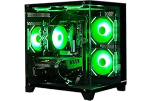 ALCPOK Gaming PC Desktop Computer,Core i5 14400F Gaming Computer RTX 5060,32GB RAM 1TB SSD,ARGB Fan,Prebuilt Gaming PC Tower for Office