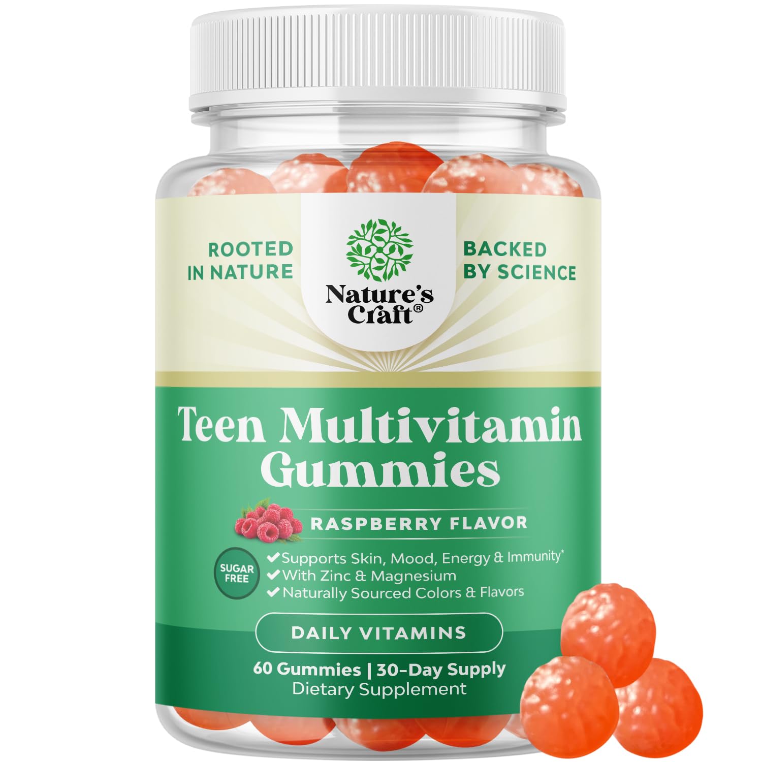 Teen Multivitamin Gummies (Raspberry)
