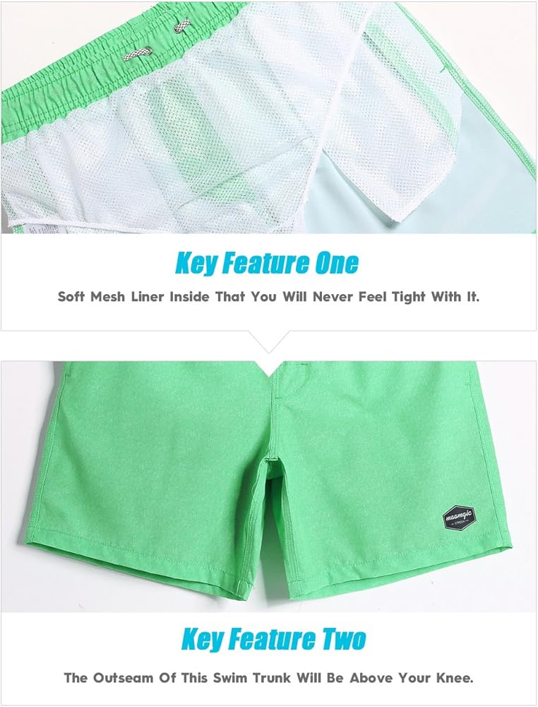 men's 4 way stretch swim trunks