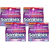 Sominex Nighttime Sleep-Aid Caplets, Maximum Strength, 16-Count Boxes (Pack of 4)