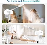 JVSURF Professional Facial Steamer with Ozone 600cc Tank White view 6