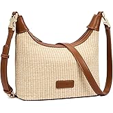 BOSTANTEN Straw Crossbody Bags for Women Raffia Clutch Shoulder Purse Handbags for Beach, Vacation, Daily Use