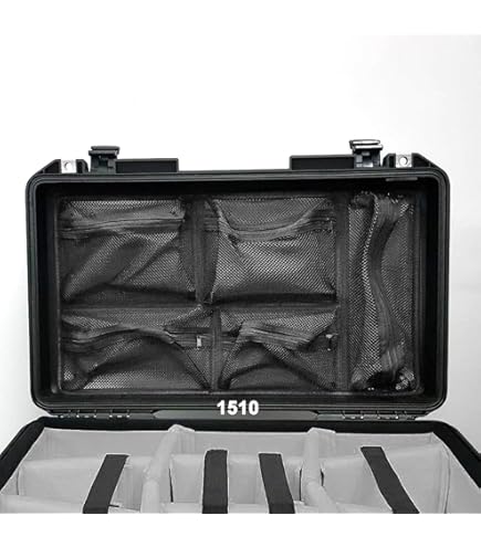 Amazon.com : Pelican Color Case Black Pelican 1510 Case with Grey