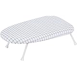 STORAGE MANIAC Tabletop Ironing Board with Folding Legs, Extra Wide Countertop Ironing Board with Cotton Cover, Portable Mini