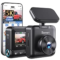 Sarmert C1 5K Dash Cam Front - Built-in GPS and 5G WiFi, Sony STARVIS Sensor, HDR Night Vision Car Camera, 5K/4K/2.5K UHD Dash Camera for Cars, Loop Recording, WDR, G-Sensor, 24H Parking Mode