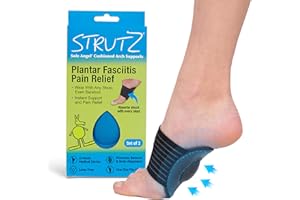 Strutz Sole Angel - The Original Patented Arch Support and Compression Technology - Plantar Fasciitis Support - Ease Discomfort and Improve Mobility - Metatarsal Foot Pads for Women and Men - 1 Pack