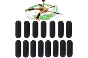 EVA&EVE 15 Pack Upgrated Ceiling Fan Filters for Blades with Activated Coconut Carbon,Universal Stick On Ceiling Fan Air Purifiers Pads