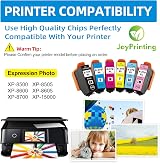 JoyPrinting 378XL Ink Cartridges 6PK Black Cyan Magenta Yellow Light Cyan Light view 2