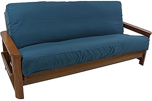 Blazing Needles Solid Twill 8 to 9-inch Full Futon Cover