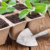 simpa 24 Pack Biodegradable Fibre Seedling Pots 288 Cells 45mm Square view 7