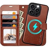 OCASE for iPhone 16 Pro Max Case Detachable Wallet Case with Card Holder, 2 in 1 Pu Leather Flip Folio with RFID Blocking Stand Wrist Strap Shockproof Phone Cover 6.9 Inch 2024, Dark Brown
