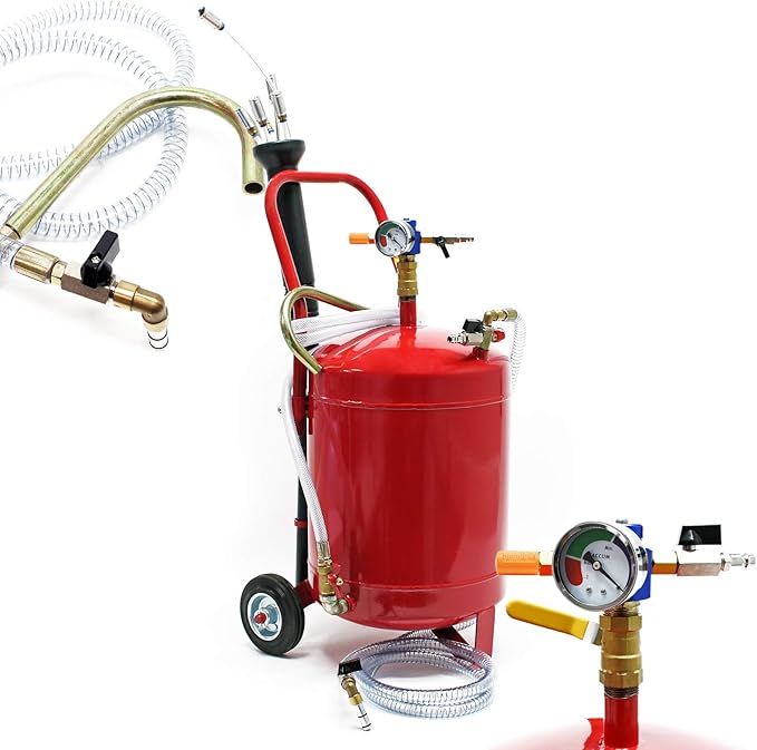WilTec pneumatic oil extractor with 22,7 liter tank for oil change