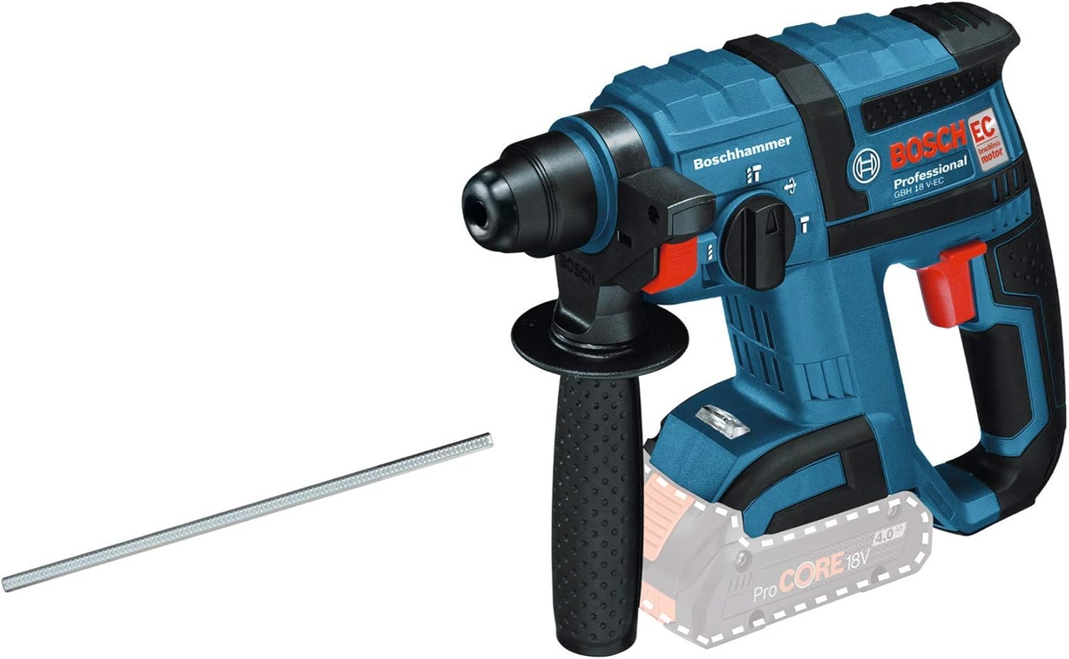 Bosch Professional GBH 18 VEC Cordless Rotary Hammer Drill (Without