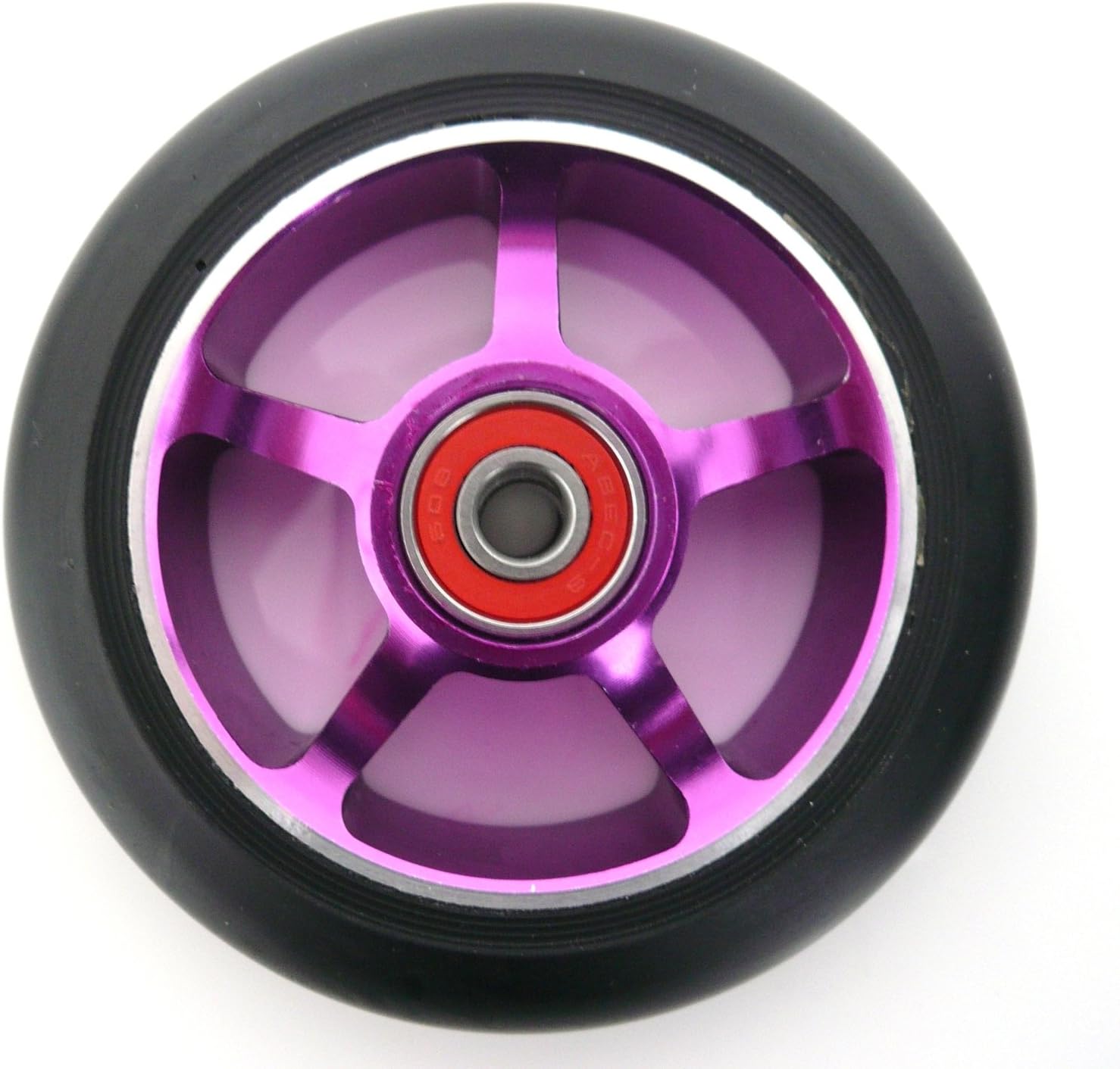 Ten Eighty StuntScooterRad, 5 Speichen, 100 mm, Lila Kern Amazon.de