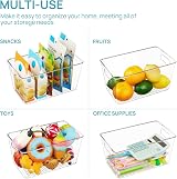 Vtopmart Clear Plastic Storage Boxes 4 Pack with Handles BPA Free view 5