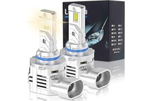 houscly 2024 Upgraded 9005/9006 Dual-Use Bulb,25000LM 800% Super Bright Fog Lighting Bulb, 1:1 Mini Size Light with Fan,No Adapter Required Plug-and-Play, Pack of 2