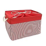 TcaFmac Large Fabric Storage Baskets, Canvas Toy