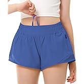 DOCUMO Girls Athletic Shorts with Liner Lightweight Running Shorts for Teen Girls Kids Quick Dry Sports Active Short