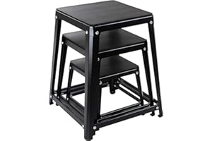 OUKIDR Plyometric Platform Box, Plyometric Box Jump Set for Home Gym Training, Crossfit, Conditioning, Strength Training (12/18/24/30 Inch)
