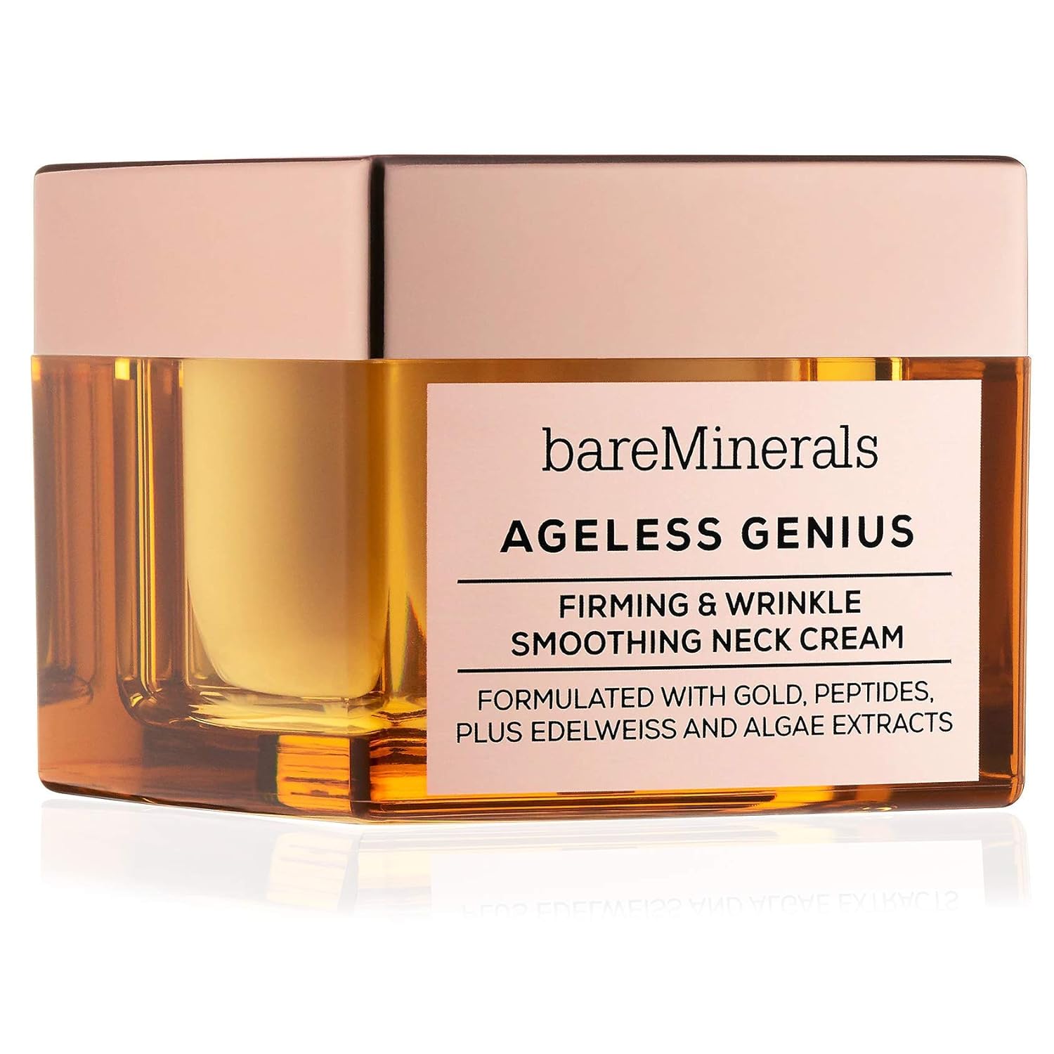 bareMinerals Ageless Genius: Firming & Wrinkle Smoothing Neck Cream, 1.7 Ounce, Multi (098132473885): Beauty