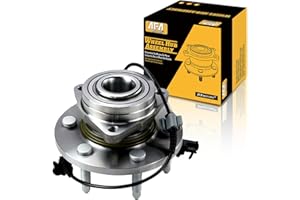 AFA Motors 515096 Front Wheel Bearing Hub Assembly 4WD Replacement for GMC Sierra Yukon 1500, Chevrolet Avalanche Silverado Suburban 1500 Tahoe, Cadillac Escalade Hub Bearing Assembly w/ABS 6 Lug