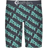 Ethika Men's Staple Boxer Brief, Drip Wave | Premium Stretch mens staple with Signature Design, No Ride-up,, and Breathable Cotton