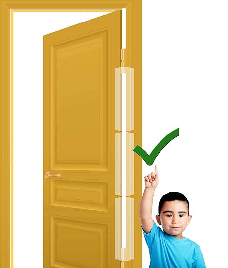 KidDough Baby Proofing Finger Pinch Door Guard for Kids | Slamming Door Protection for Child